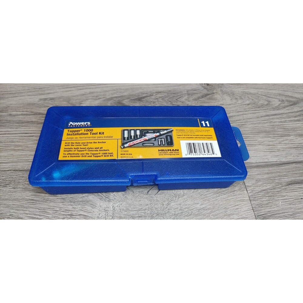 Powers Fasteners Hillman Group 375000 Tapper 1000 Installation Tool Kit 7PC ~ FS